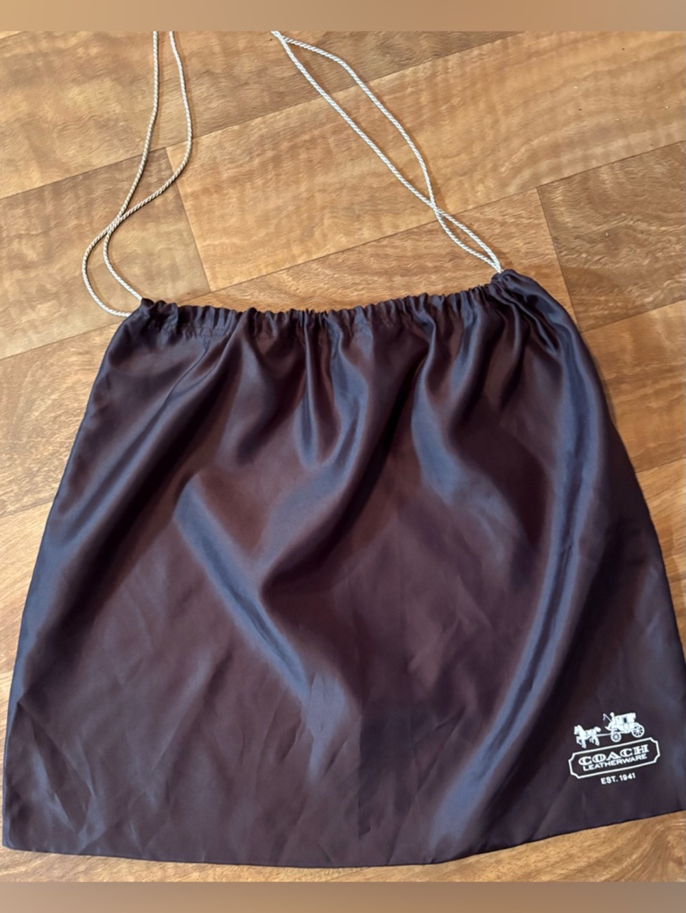 Coach Leatherware drawstring dust bag 24” Wide x 19” Length